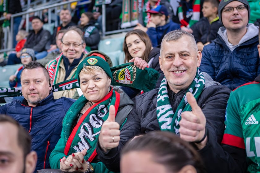 Mecz Śląsk Wrocław - Puszcza Niepołomice. Zdjęcia kibiców