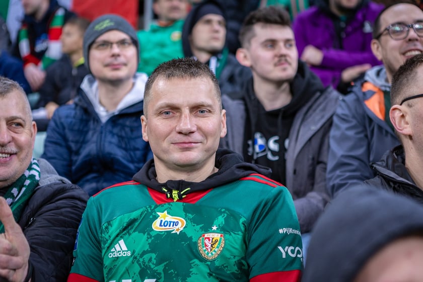 Mecz Śląsk Wrocław - Puszcza Niepołomice. Zdjęcia kibiców