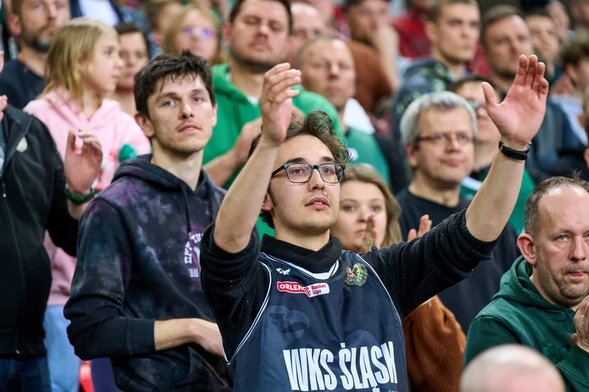 Mecz Śląska z Anwilem w Hali Stulecia, 27 marca 2024
