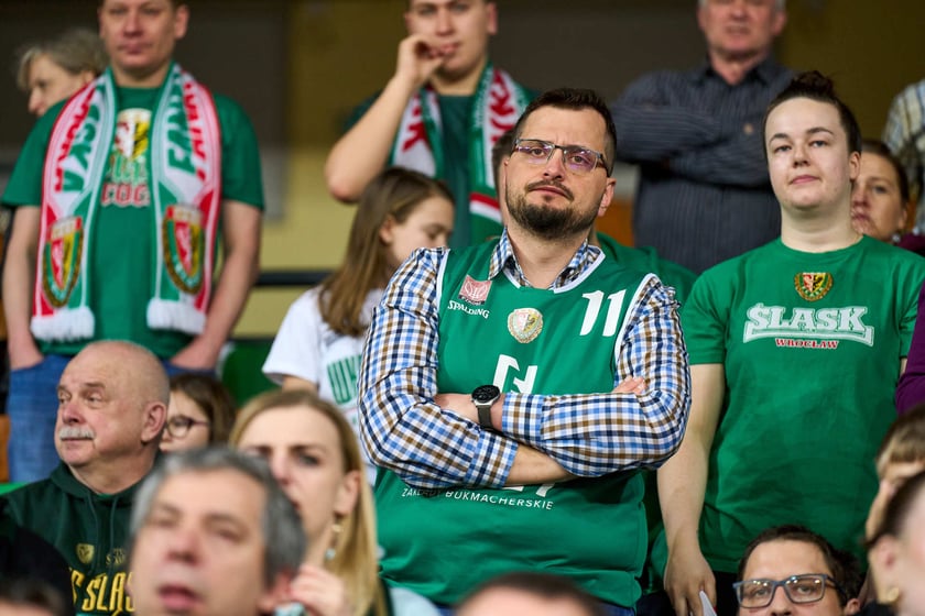 Mecz Śląska z Anwilem w Hali Stulecia, 27 marca 2024