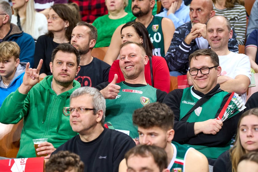 Mecz Śląska z Anwilem w Hali Stulecia, 27 marca 2024