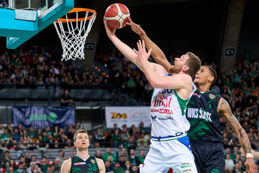 Mecz Śląska z Anwilem w Hali Stulecia, 27 marca 2024