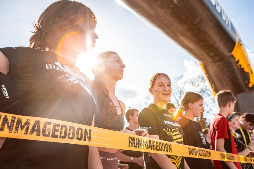 Na zdjęciu Runmageddon Wrocław Partynice 2024 &ndash; uczestnicy