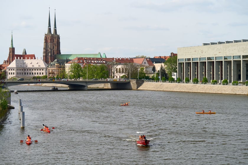 Sezon żeglugowy na Odrze we Wrocławiu