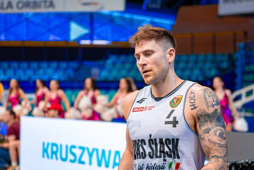 Kibice na meczu Śląska Wrocław z drużyną Arriva Polski Cukier Toruń w Orbicie