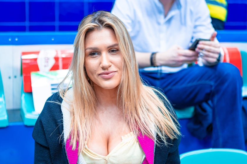 Kibice na meczu Śląska Wrocław z drużyną Arriva Polski Cukier Toruń w Orbicie