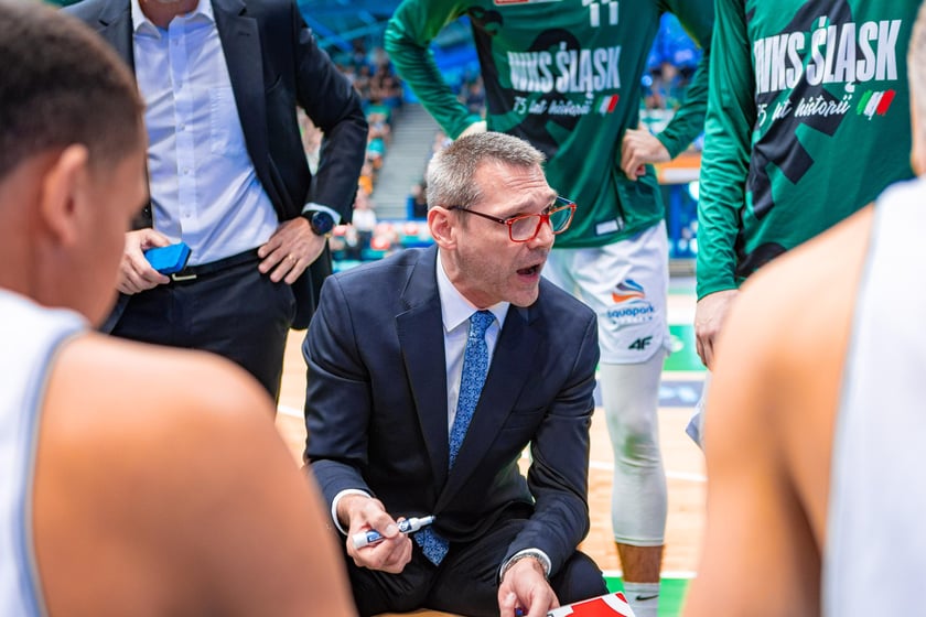 Kibice na meczu Śląska Wrocław z drużyną Arriva Polski Cukier Toruń w Orbicie