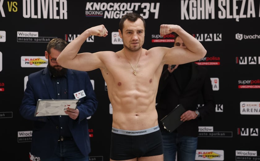 Knockout Boxing Night 34 - ważenie zawodników przed walką bokserską