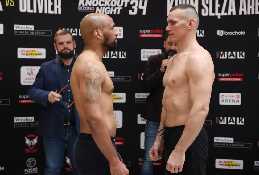 Knockout Boxing Night 34 - ważenie zawodników przed walką bokserską