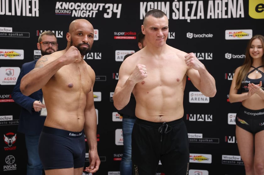 Knockout Boxing Night 34 - ważenie zawodników przed walką bokserską