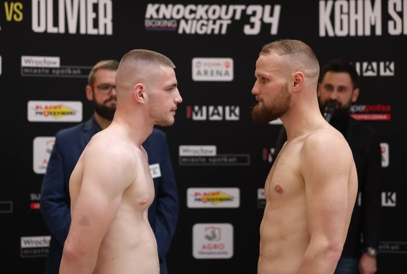 Knockout Boxing Night 34 - ważenie zawodników przed walką bokserską