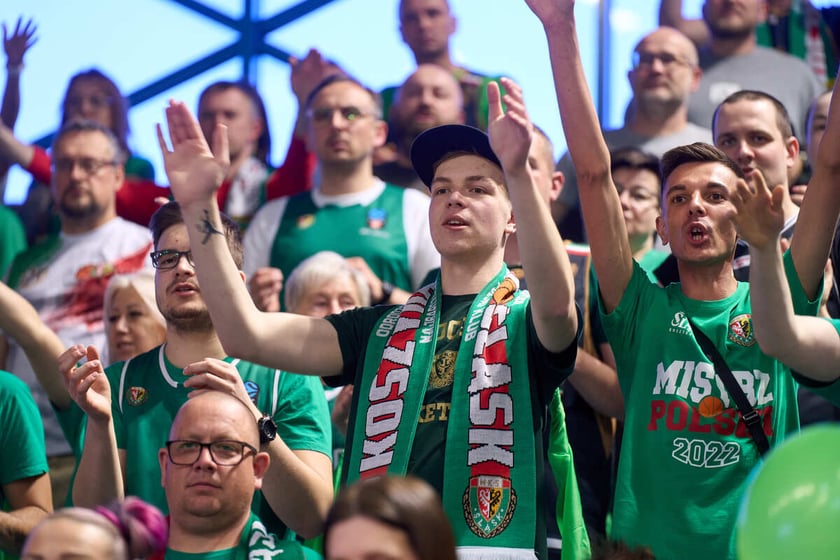 Mecz koszykówki Śląsk Wrocław - Sokół Łańcut, Hala Orbita, 27.04.2024