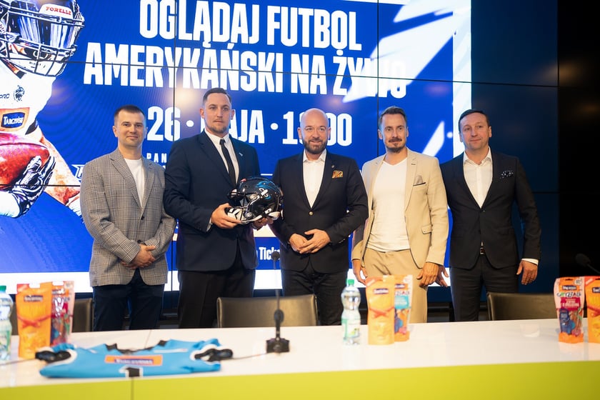Konferencja prasowa Panthers Wrocław z udziałem prezydenta Wrocławia Jacka Sutryka