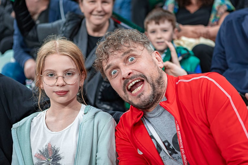 Kibice na meczu Śląska Wrocław z Cracovią na Tarczyński Arenie