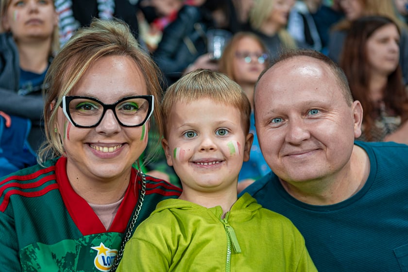 Kibice na meczu Śląska Wrocław z Cracovią na Tarczyński Arenie