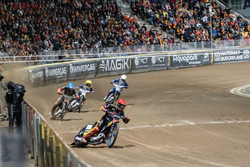 Kibice podczas meczu Betard Sparta Wrocław - Unia Leszno