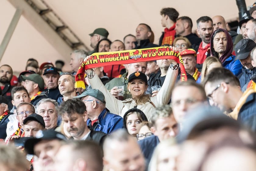 Kibice podczas meczu Betard Sparta Wrocław - Unia Leszno