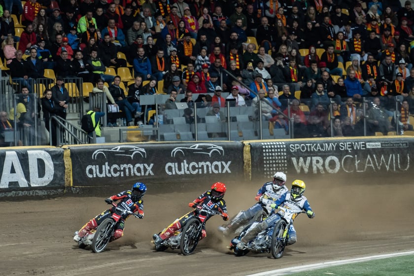 Kibice podczas meczu Betard Sparta Wrocław - Unia Leszno