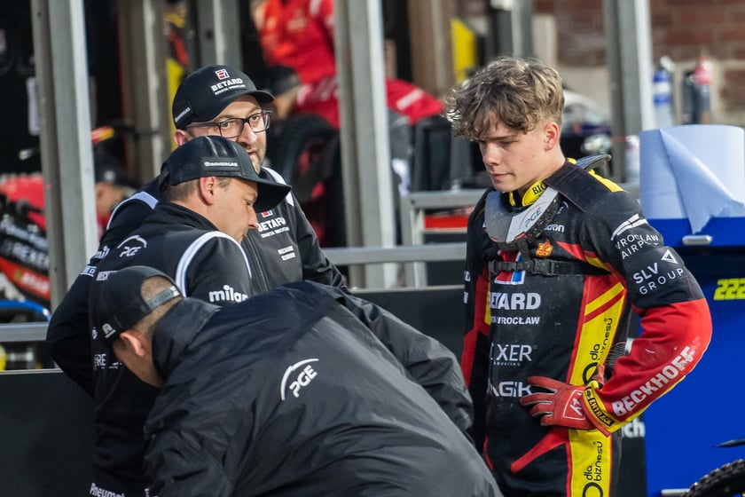 Kibice podczas meczu Betard Sparta Wrocław - Unia Leszno