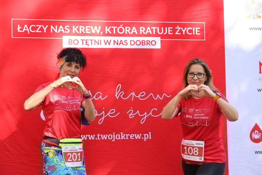 „Wrocław tętni dobrem” – I bieg promujący honorowe krwiodawstwo we Wrocławiu - zdjęcia uczestników