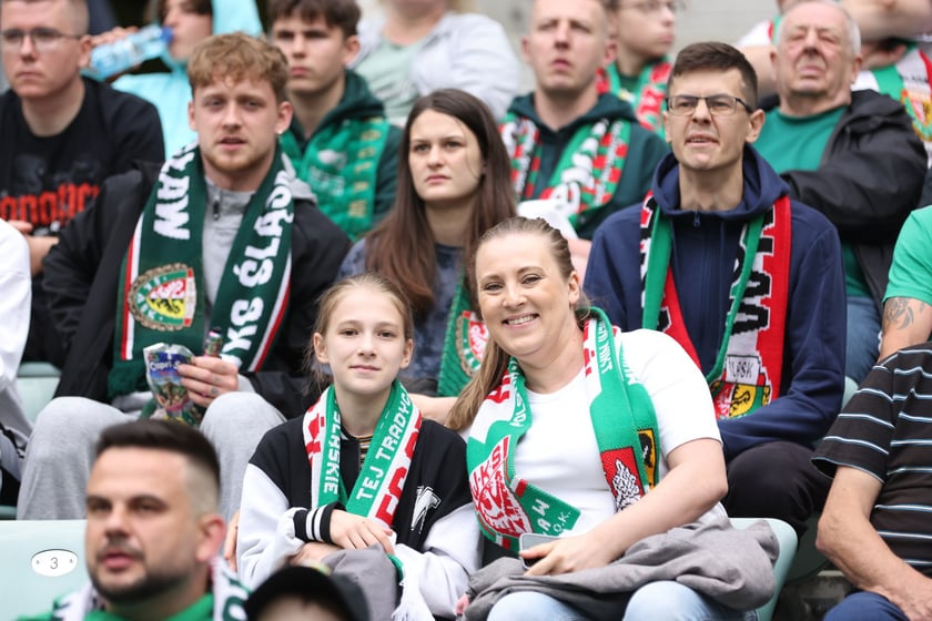 Śląsk Wrocław - Radomiak Radom. Zdjęcia kibiców oraz z meczu.