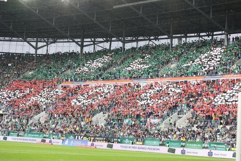 Śląsk Wrocław - Radomiak Radom. Zdjęcia kibiców oraz z meczu.