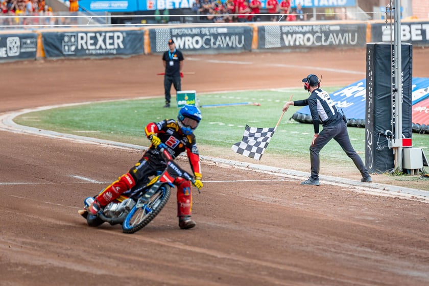 Kibice na meczu Sparta Wrocław - Stal Gorzów Wielkopolski 26 maja na Olimpijskim