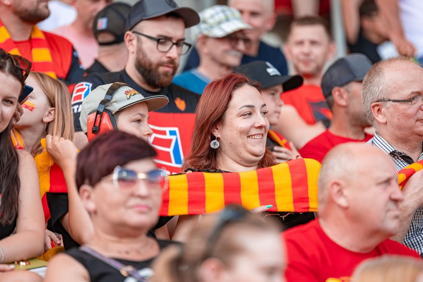 Kibice na meczu Sparta Wrocław - Stal Gorzów Wielkopolski 26 maja na Olimpijskim