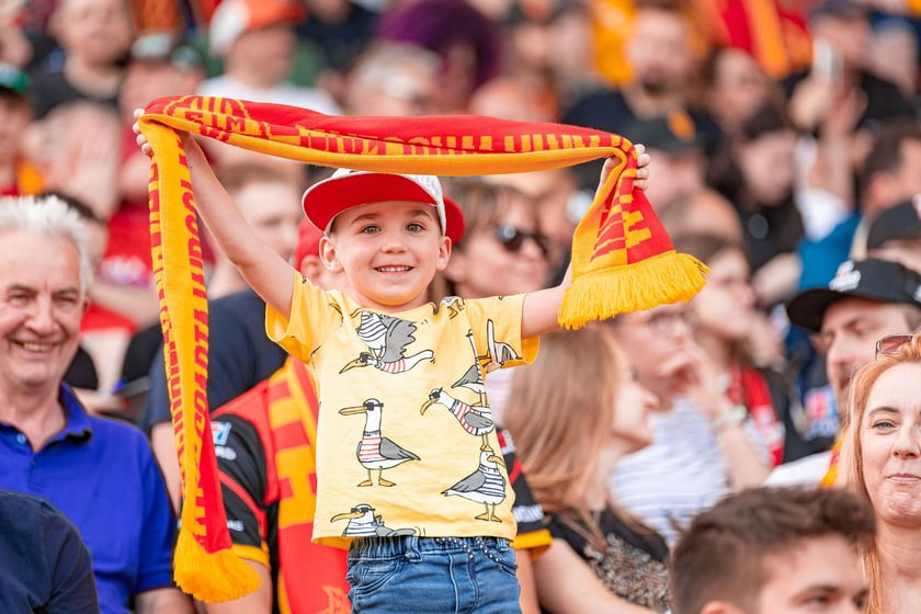 Kibice na meczu Sparta Wrocław - Stal Gorzów Wielkopolski 26 maja na Olimpijskim