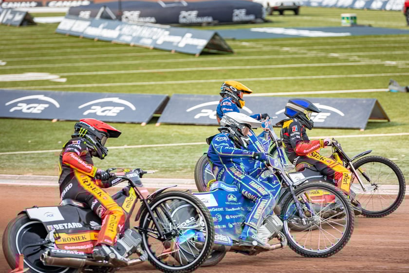 Kibice na meczu Sparta Wrocław - Stal Gorzów Wielkopolski 26 maja na Olimpijskim