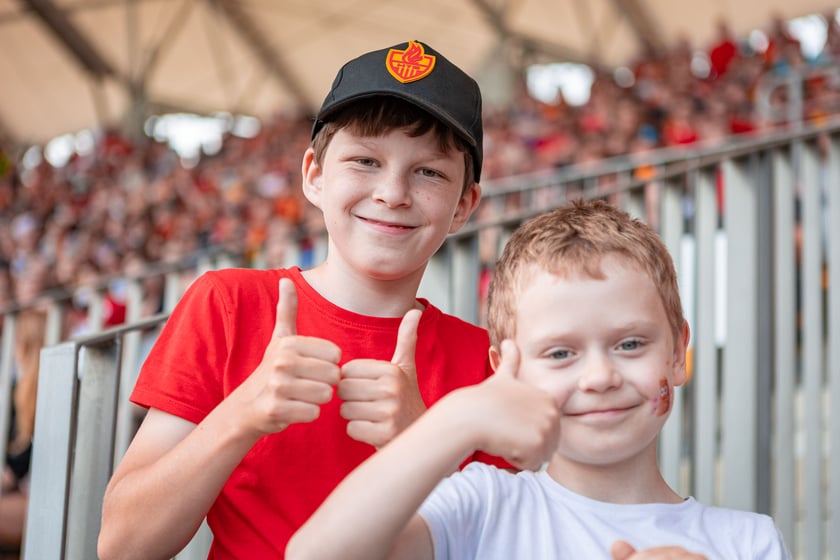 Kibice na meczu Sparta Wrocław - Stal Gorzów Wielkopolski 26 maja na Olimpijskim