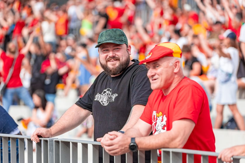 Kibice na meczu Sparta Wrocław - Stal Gorzów Wielkopolski 26 maja na Olimpijskim
