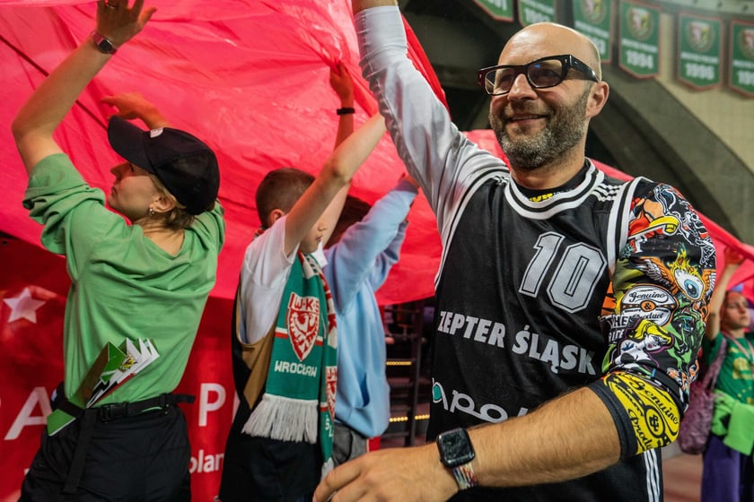 Mecz Śląsk Wrocław - Spójnia Stargard w Hali Stulecia 4 czerwca