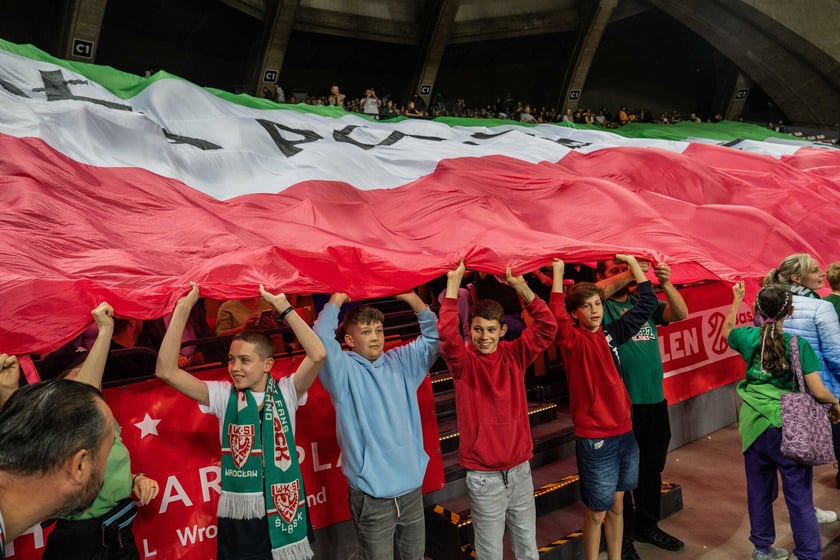 Mecz Śląsk Wrocław - Spójnia Stargard w Hali Stulecia 4 czerwca