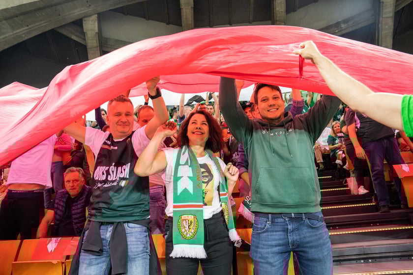 Mecz Śląsk Wrocław - Spójnia Stargard w Hali Stulecia 4 czerwca