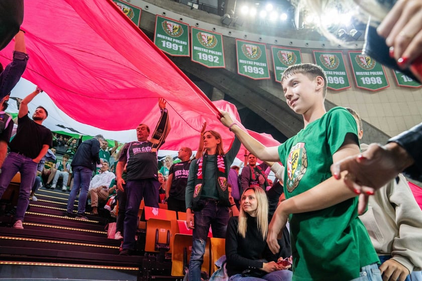 Mecz Śląsk Wrocław - Spójnia Stargard w Hali Stulecia 4 czerwca