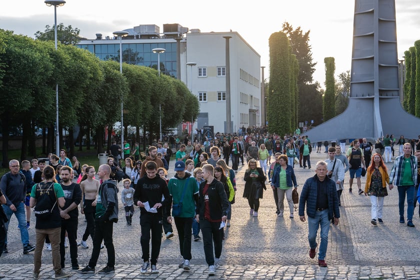 Mecz Śląsk Wrocław - Spójnia Stargard w Hali Stulecia 4 czerwca