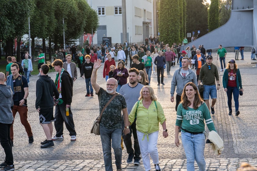 Mecz Śląsk Wrocław - Spójnia Stargard w Hali Stulecia 4 czerwca