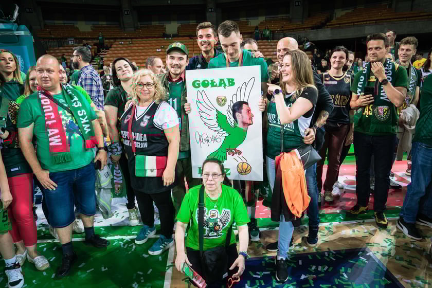 Mecz Śląsk Wrocław - Spójnia Stargard w Hali Stulecia 4 czerwca