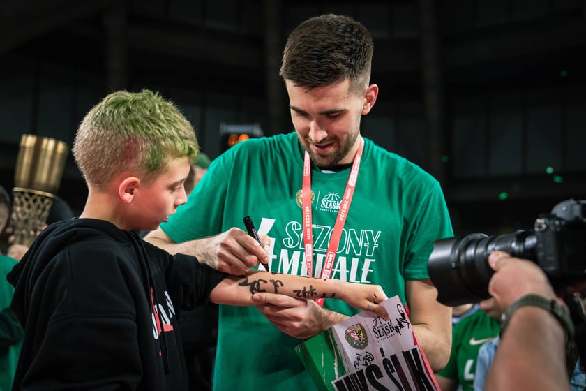 Mecz Śląsk Wrocław - Spójnia Stargard w Hali Stulecia 4 czerwca