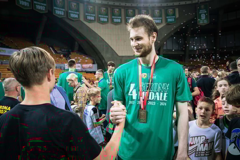 Mecz Śląsk Wrocław - Spójnia Stargard w Hali Stulecia 4 czerwca