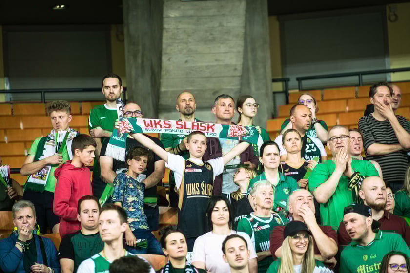 Mecz Śląsk Wrocław - Spójnia Stargard w Hali Stulecia 4 czerwca