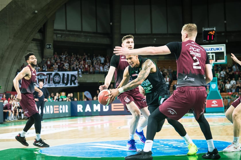 Mecz Śląsk Wrocław - Spójnia Stargard w Hali Stulecia 4 czerwca
