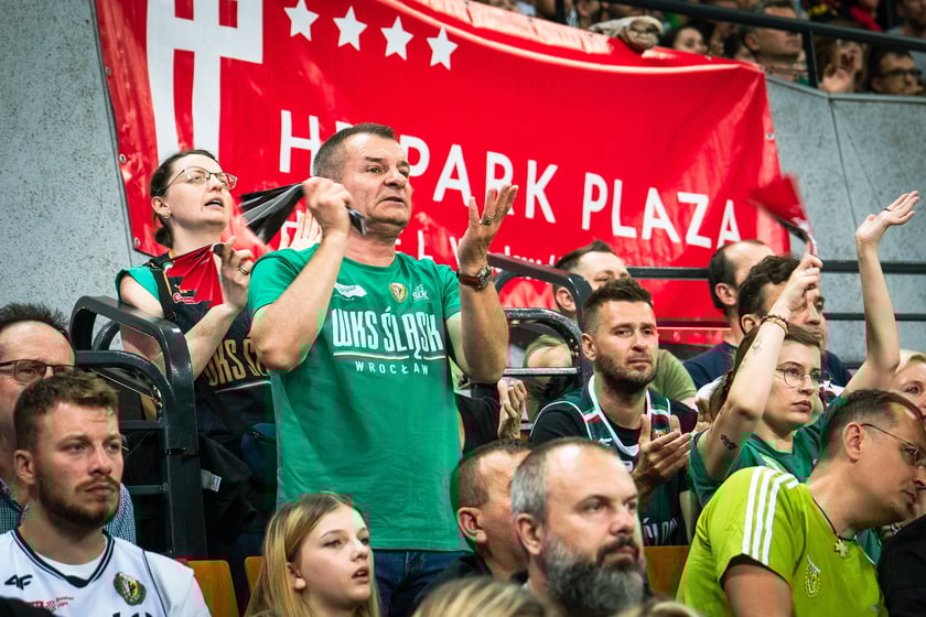 Mecz Śląsk Wrocław - Spójnia Stargard w Hali Stulecia 4 czerwca