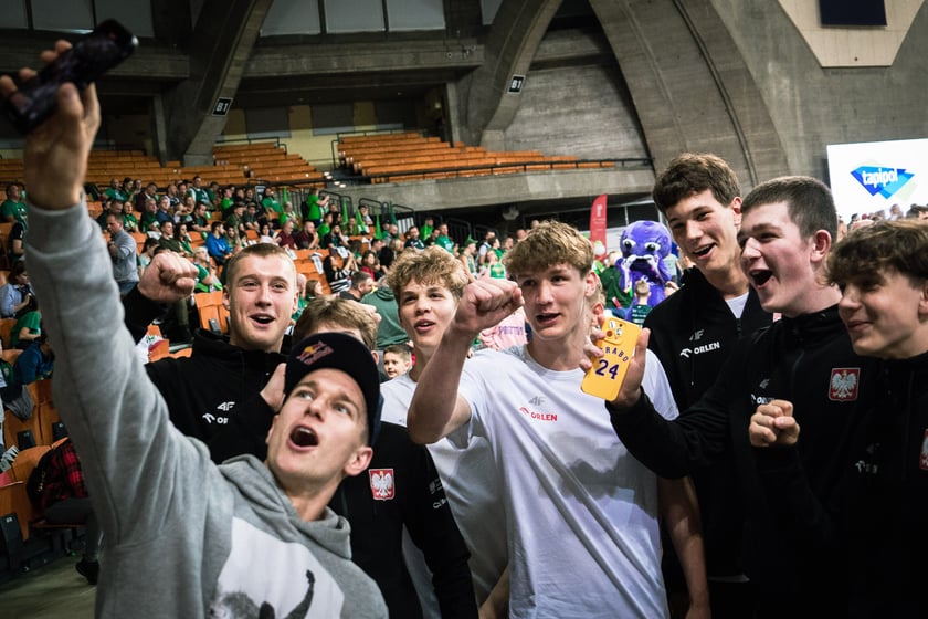 Mecz Śląsk Wrocław - Spójnia Stargard w Hali Stulecia 4 czerwca
