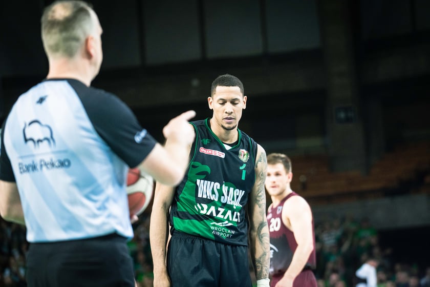 Mecz Śląsk Wrocław - Spójnia Stargard w Hali Stulecia 4 czerwca