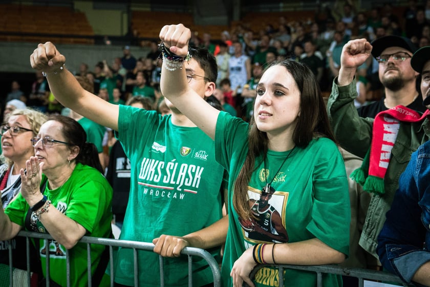 Mecz Śląsk Wrocław - Spójnia Stargard w Hali Stulecia 4 czerwca
