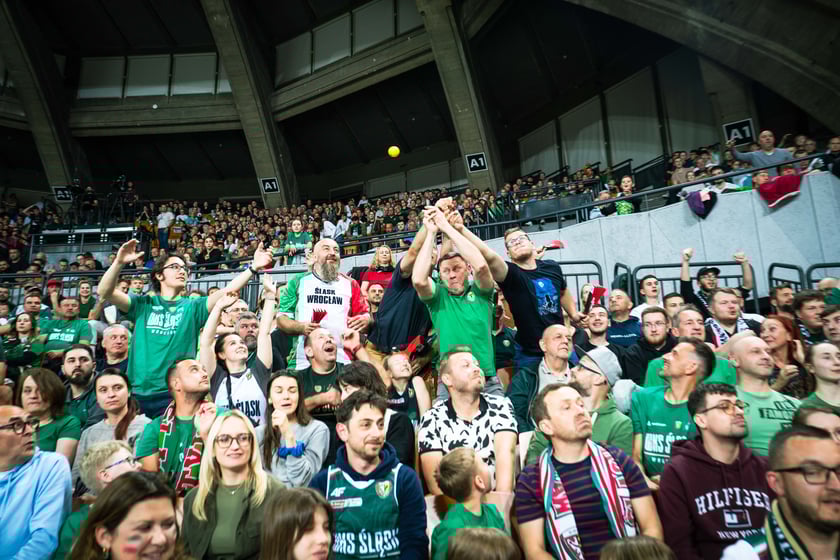 Mecz Śląsk Wrocław - Spójnia Stargard w Hali Stulecia 4 czerwca