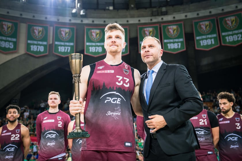 Mecz Śląsk Wrocław - Spójnia Stargard w Hali Stulecia 4 czerwca