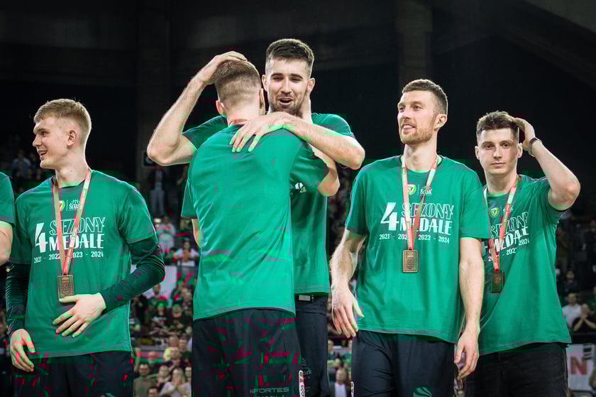 Mecz Śląsk Wrocław - Spójnia Stargard w Hali Stulecia 4 czerwca